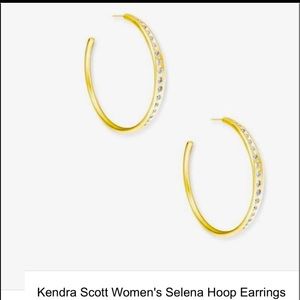 Selena Gold Hoops. Kendra Scott.